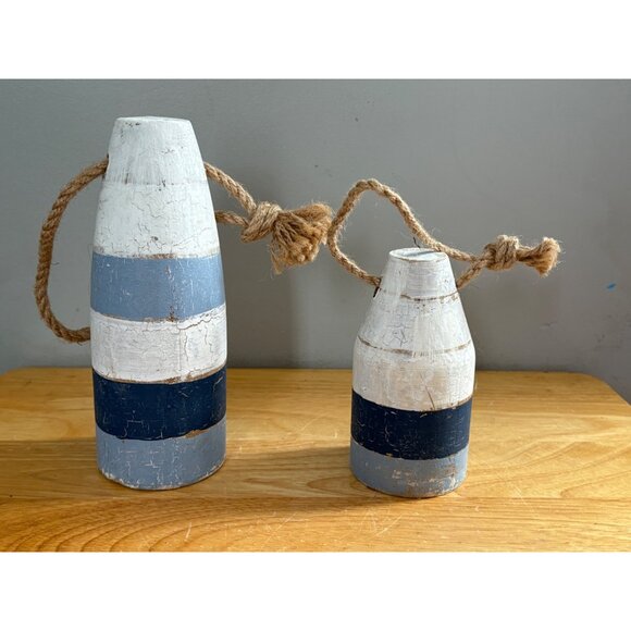 Nautical Allen + Roth Anchor Pillow & Whalecome Sign Set Welcome Buoy Decor - Picture 8 of 11